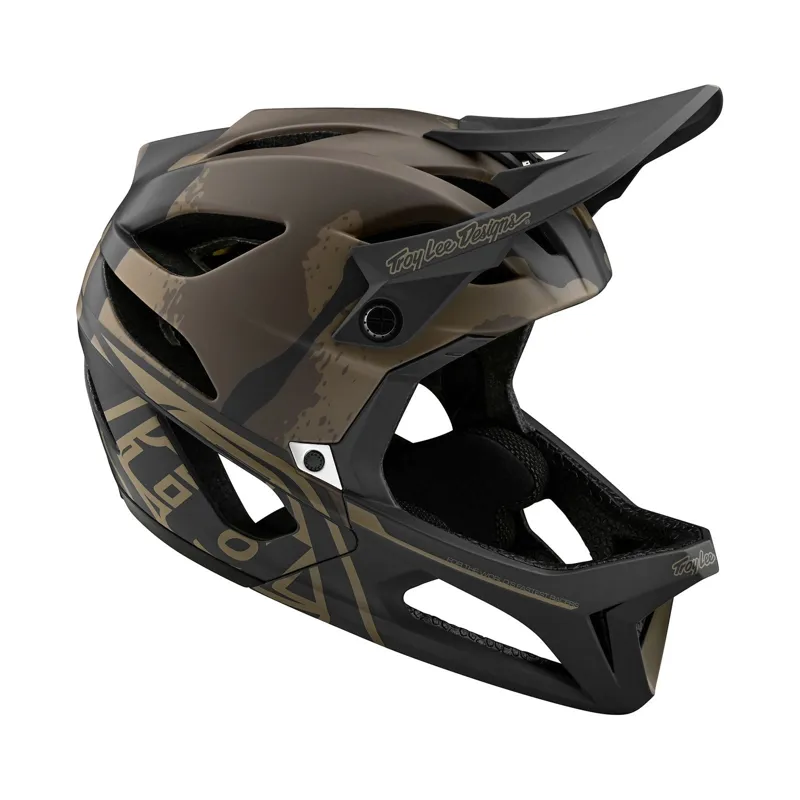 Troy Lee Designs Stage MIPS Full Face Helmet Stealth Camo Olive-6