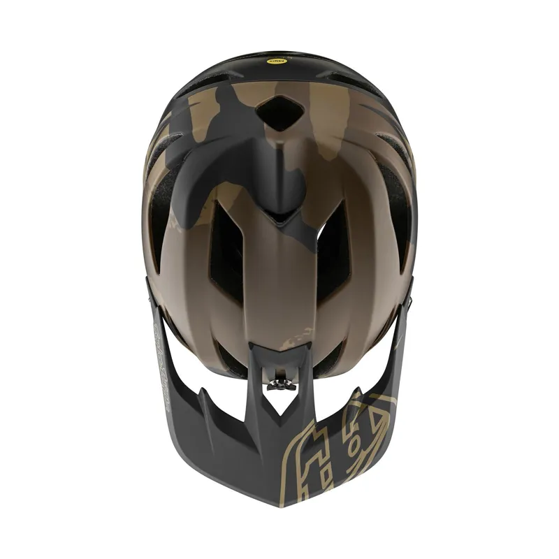 Troy Lee Designs Stage MIPS Full Face Helmet Stealth Camo Olive-7