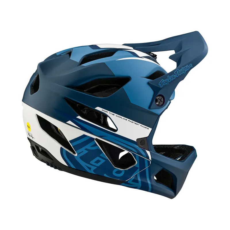 Troy Lee Designs Stage MIPS Full Face Helmet Vector Blue-4
