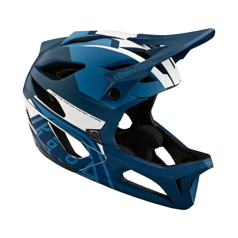 Troy Lee Designs Stage MIPS Full Face Helmet Vector Blue-6