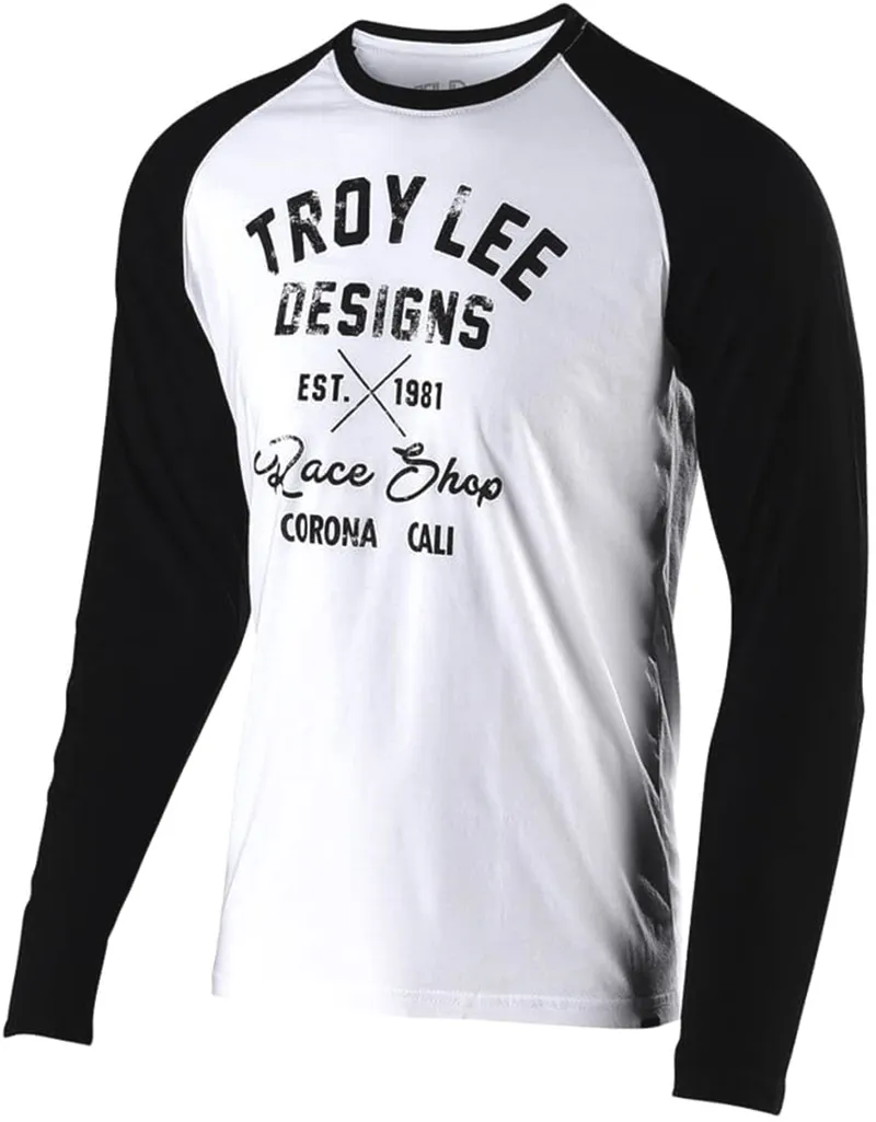 Troy Lee Designs Vintage Race Shop Longsleeve Tee White/Black