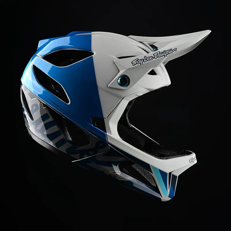 Troy Lee Stage Mips MTB Full Face Helmet Nova Slate Blue