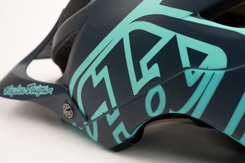 Troy Lee Designs A1 Mips Helmet Classic Dark Grey/Aqua-4