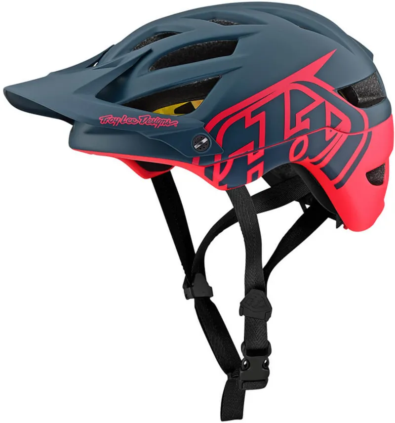 Troy Lee Designs A1 Mips Helmet Classic Slate/Magenta