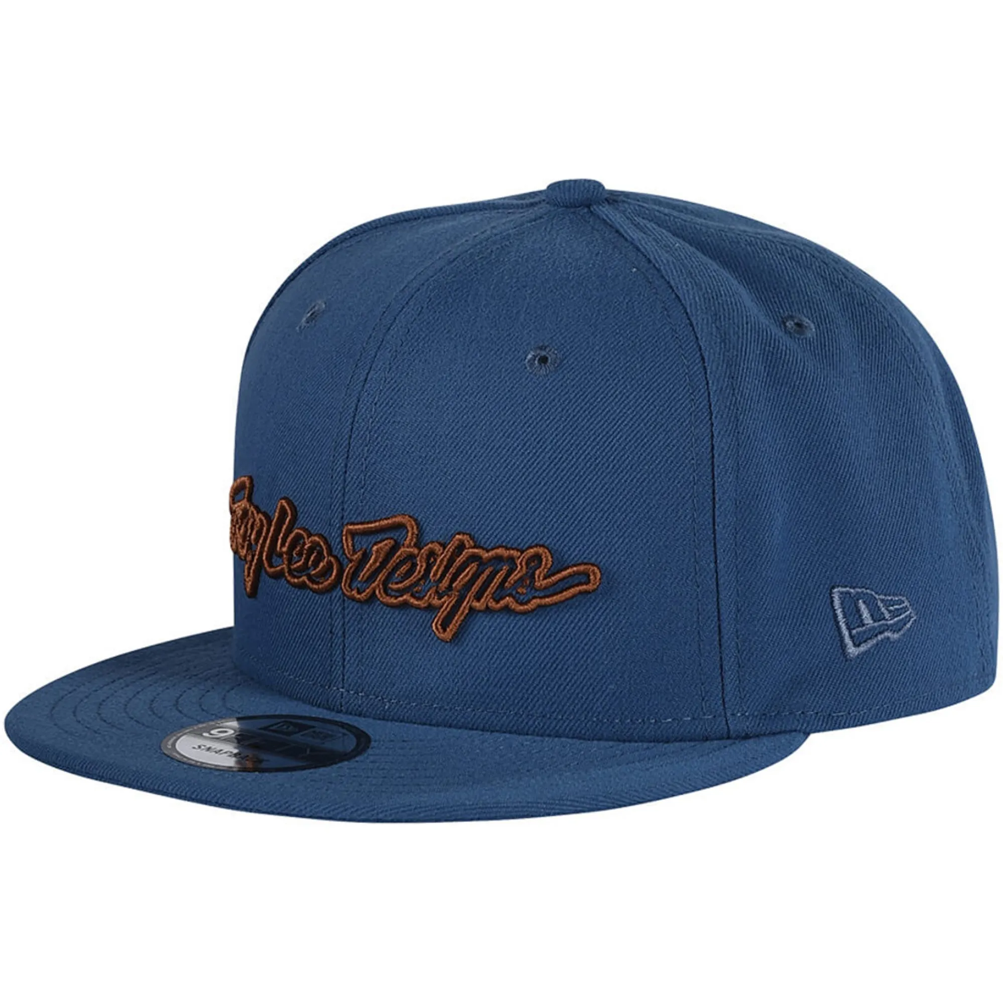 Troy Lee Designs Classic Signature New Era Snapback Cap Slate Blue