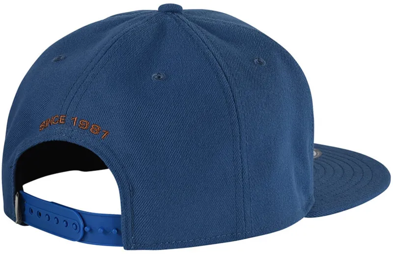 Troy Lee Designs Classic Signature New Era Snapback Cap Slate Blue-1