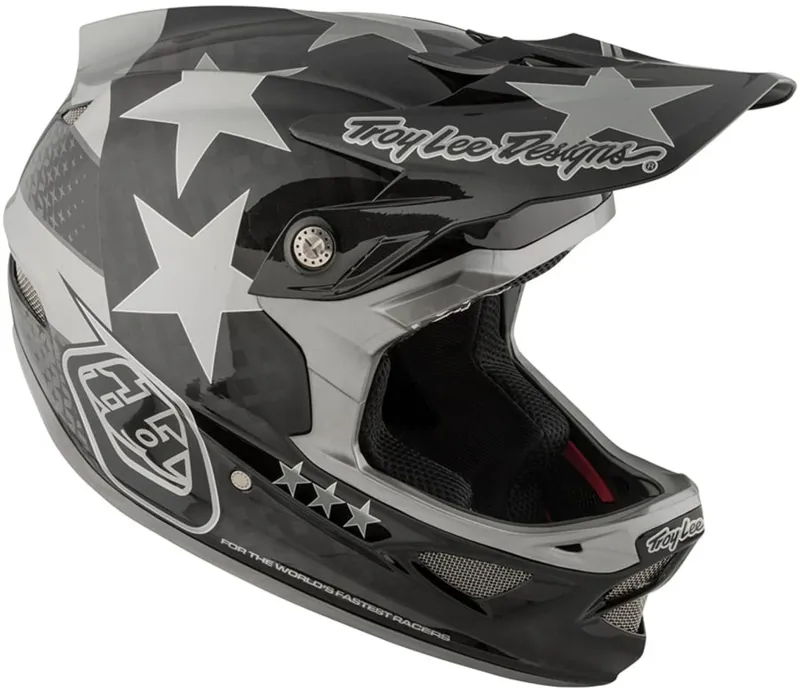 Troy Lee Designs D3 Carbon Mips Full Face Helmet Freedom Black/Grey-1