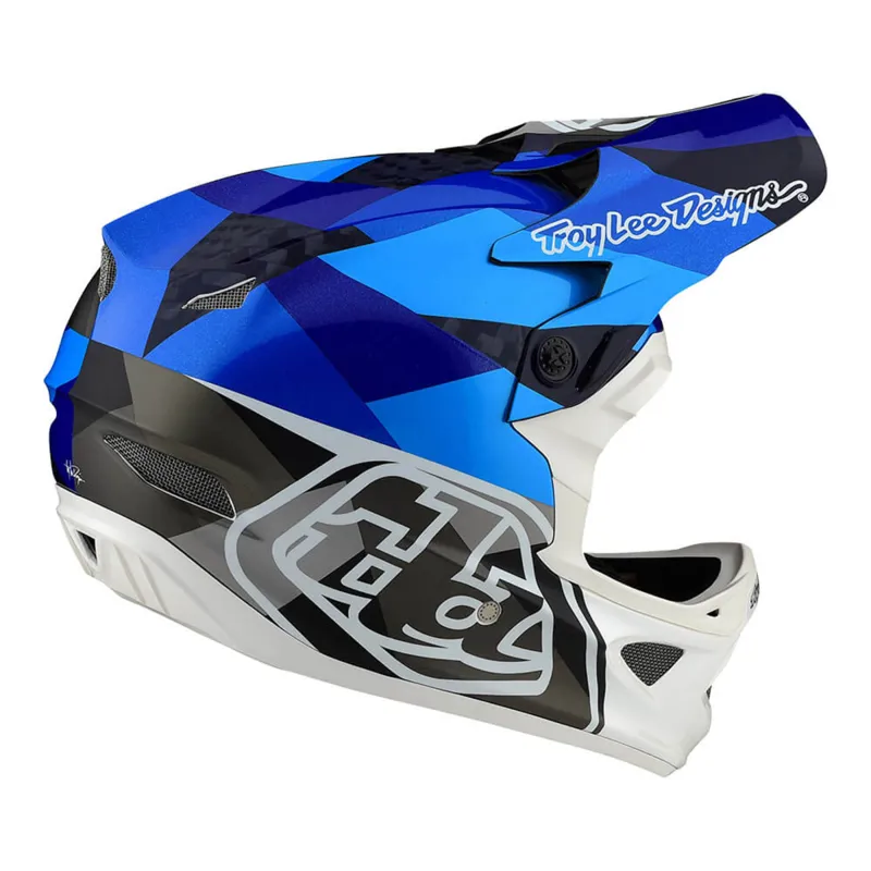 Troy Lee Designs D3 Carbon Mips Full Face Helmet LTD Edition Jet Blue-1