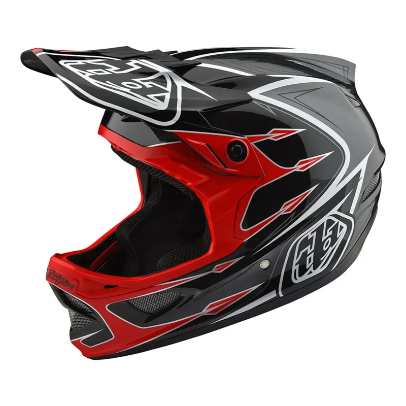 Troy Lee Designs D3 Comp Full Face Helmet Red/Grey