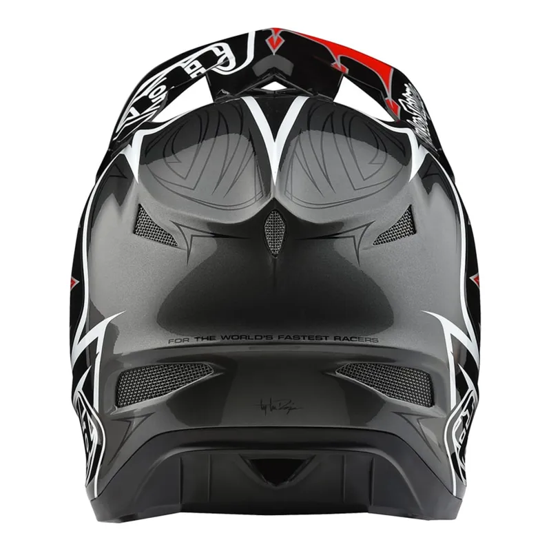 Troy Lee Designs D3 Comp Full Face Helmet Red/Grey-2