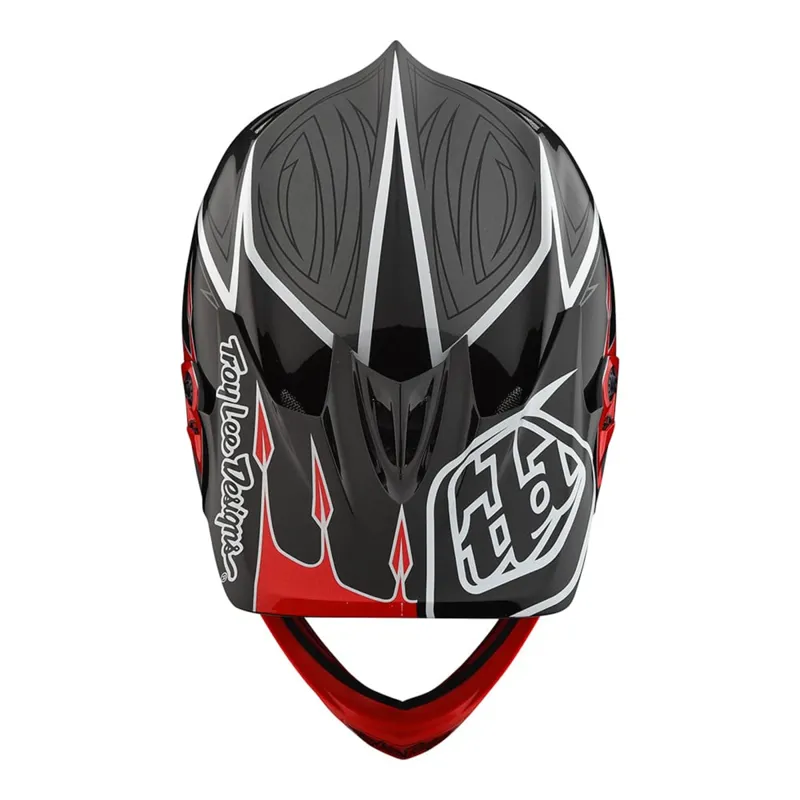 Troy Lee Designs D3 Comp Full Face Helmet Red/Grey-3