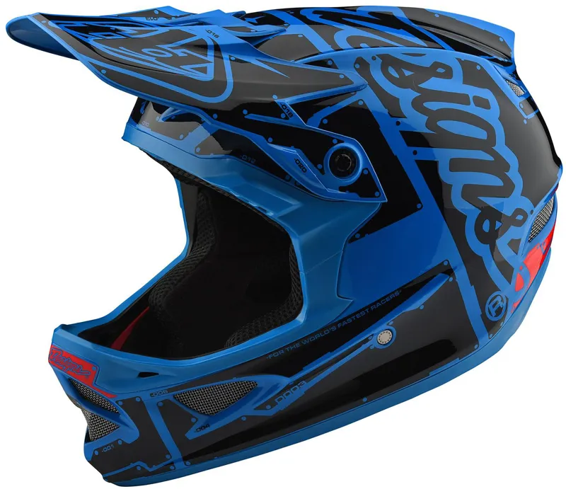 TroyLeeDesigns フルフェイス Troy Lee Designs D3 Fiberlite Full Face Helmet Factory Ocean