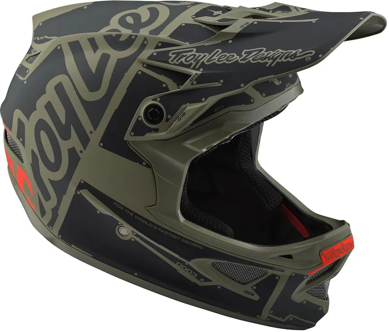 Troy Lee Designs D3 Fiberlite Full Face Helmet Factory Trooper-1
