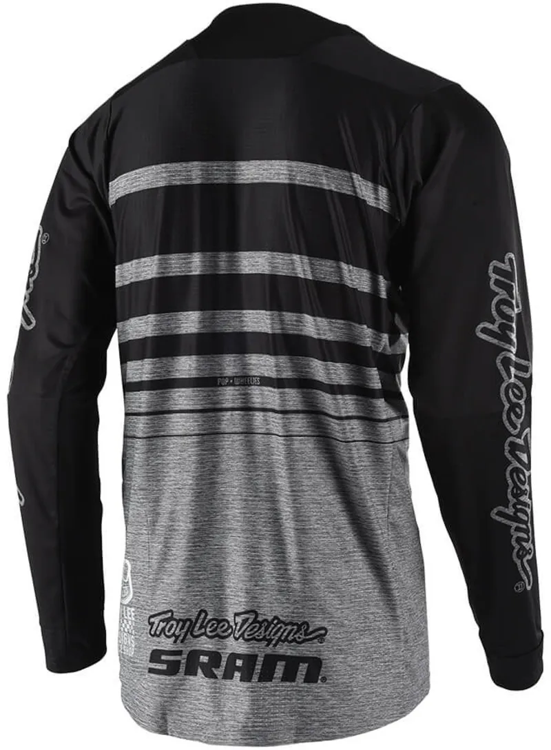 Troy Lee Designs Skyline Streamline Sram LS Jersey Heather Grey-1