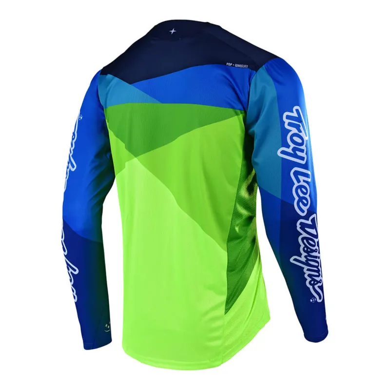 Troy Lee Designs Sprint Jet LS Jersey Yellow/Green-1