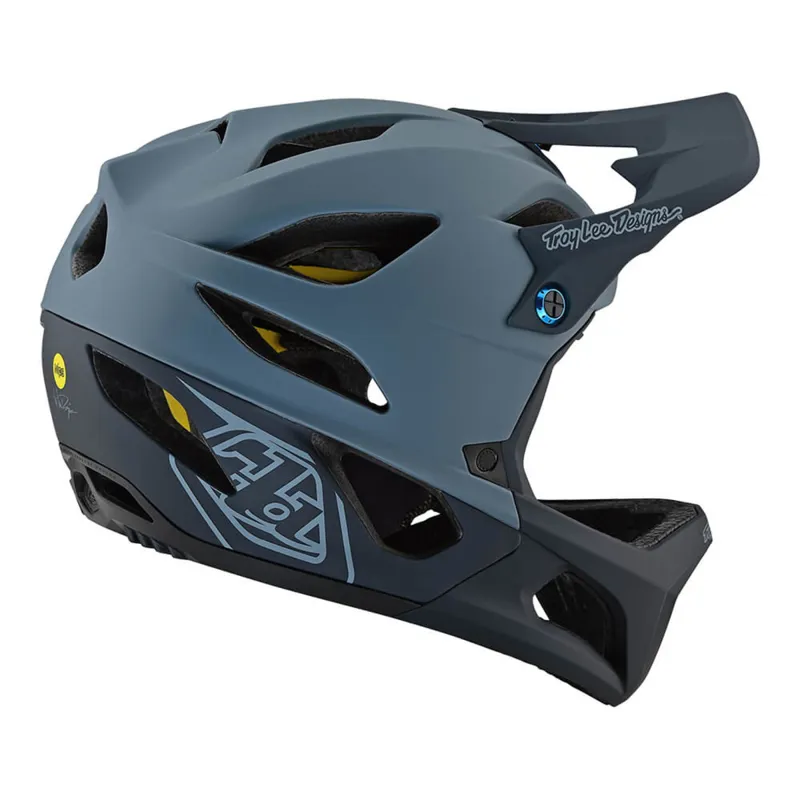 Troy Lee Designs Stage Mips Full Face Helmet Stealth Grey-2