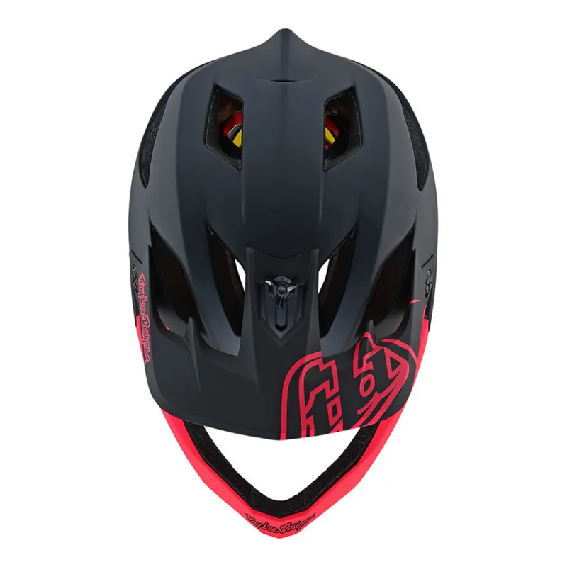 Troy Lee Designs Stage Mips Full Face Helmet Stealth Black/Pink-3