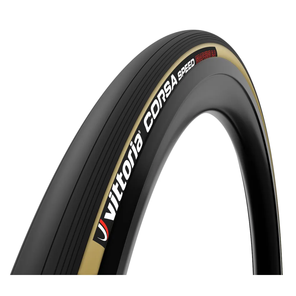 Image of Vittoria Corsa Speed 28in G2.0 Tubular Road Tyre Black/Tan