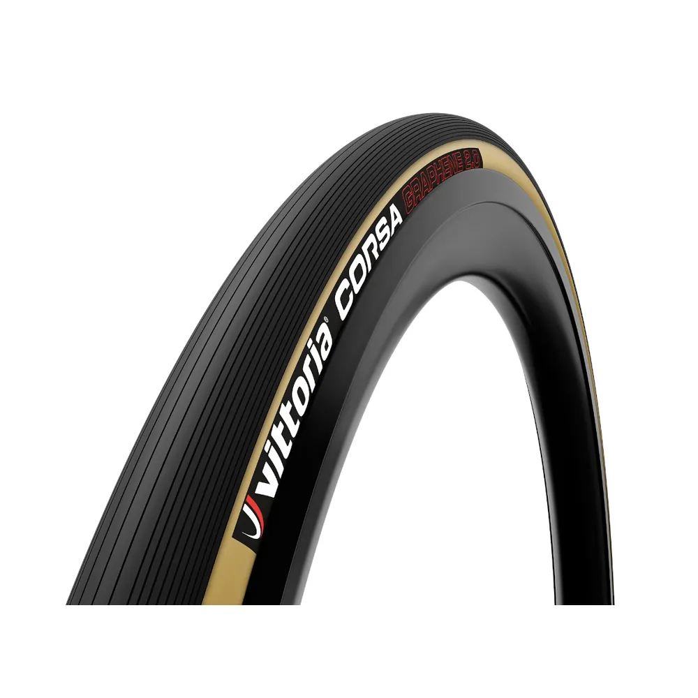 Image of Vittoria Corsa G2.0 Folding Clincher 700c Road Tyre Black/Tan