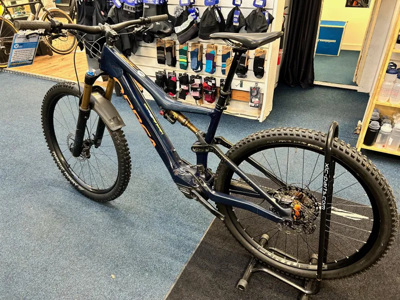 Ex Demo Orbea Rise M10 Large Electric Bike 2021 Coral Blue/Red Gold-1