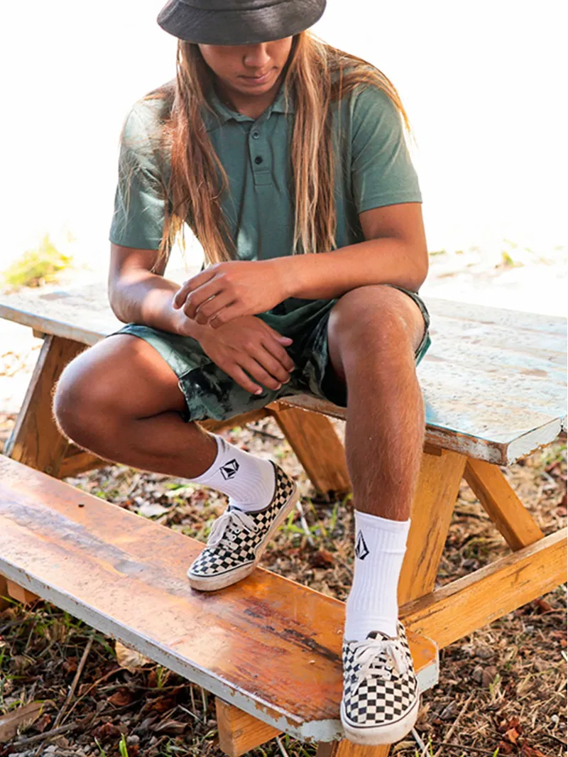 Volcom Full Stone Sock 3 Pack White-1