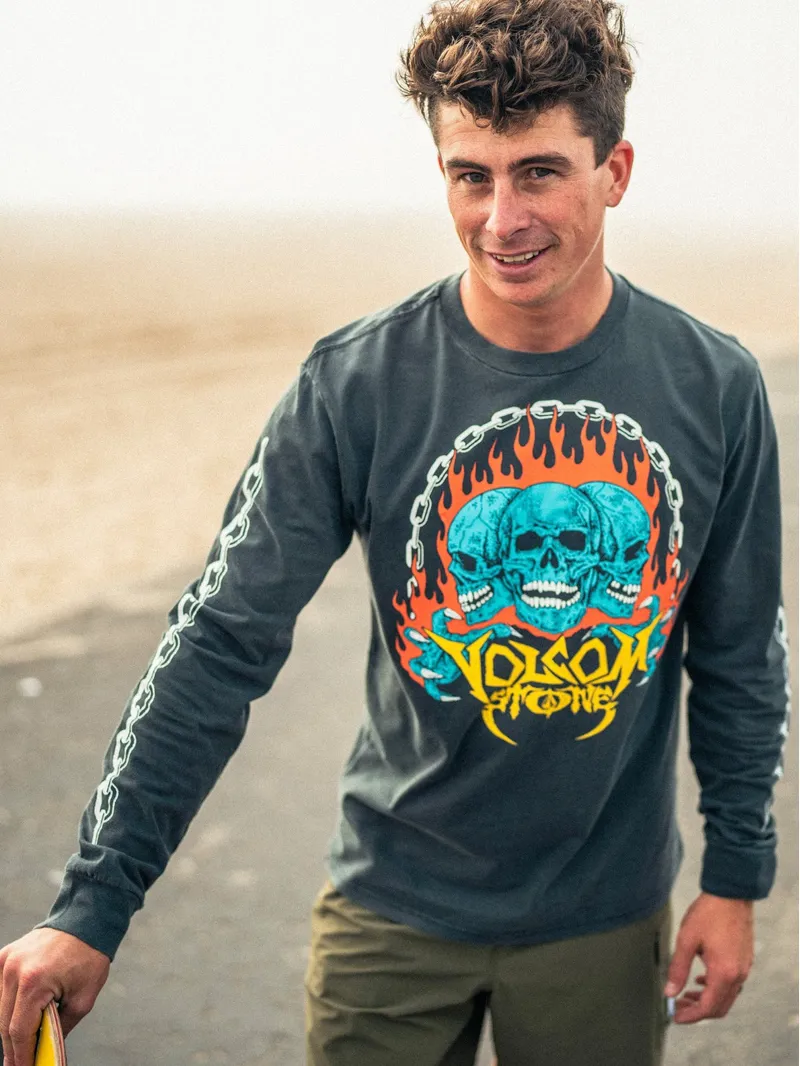 Volcom Hot Headed LS Tee Stealth-4