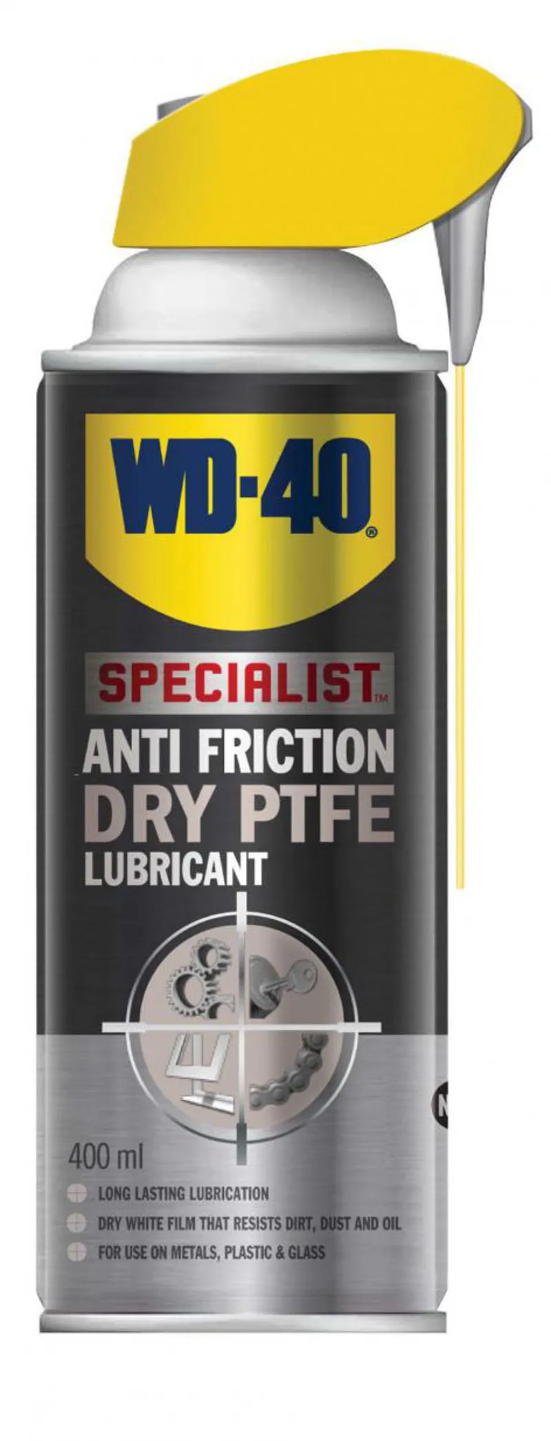 WD-40 Specialist Anti-Friction Dry PTFE Lube 250ml Bottle