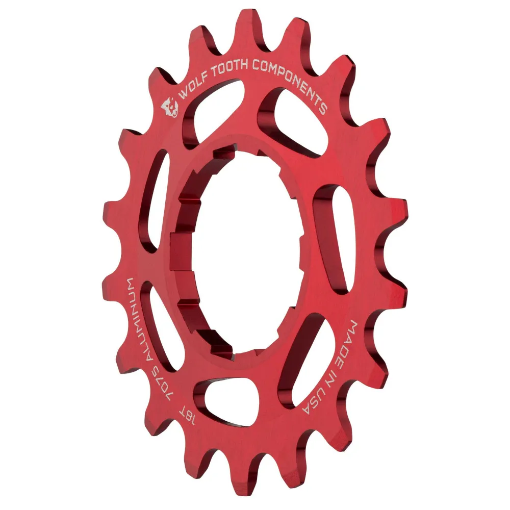 Wolf Tooth Wolf Tooth Aluminium Single Speed Cog Red