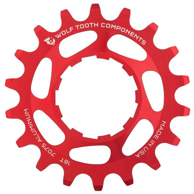 Wolf Tooth Aluminium Single Speed Cog Red-1