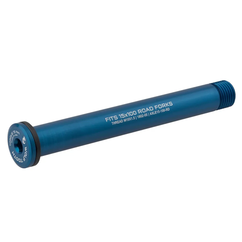 Wolf Tooth Wolf Tooth Axle for Road Forks 100mm Blue