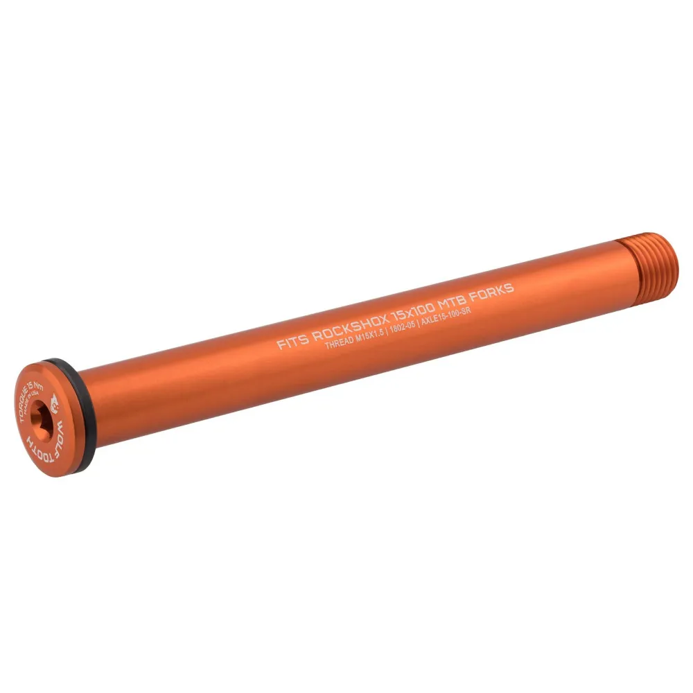 Wolf Tooth Wolf Tooth Axle for RockShox and Fat Forks Orange