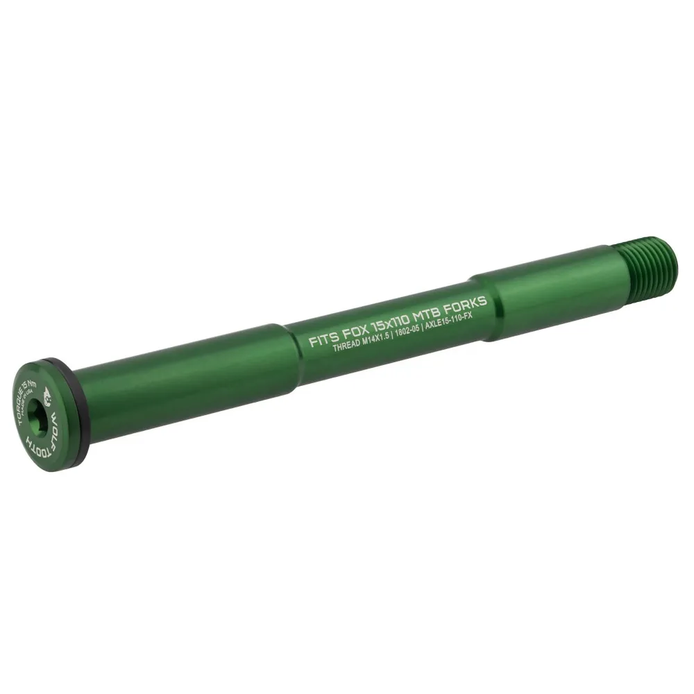 Wolf Tooth Wolf Tooth Axle for Fox Mountain Forks 110mm Green