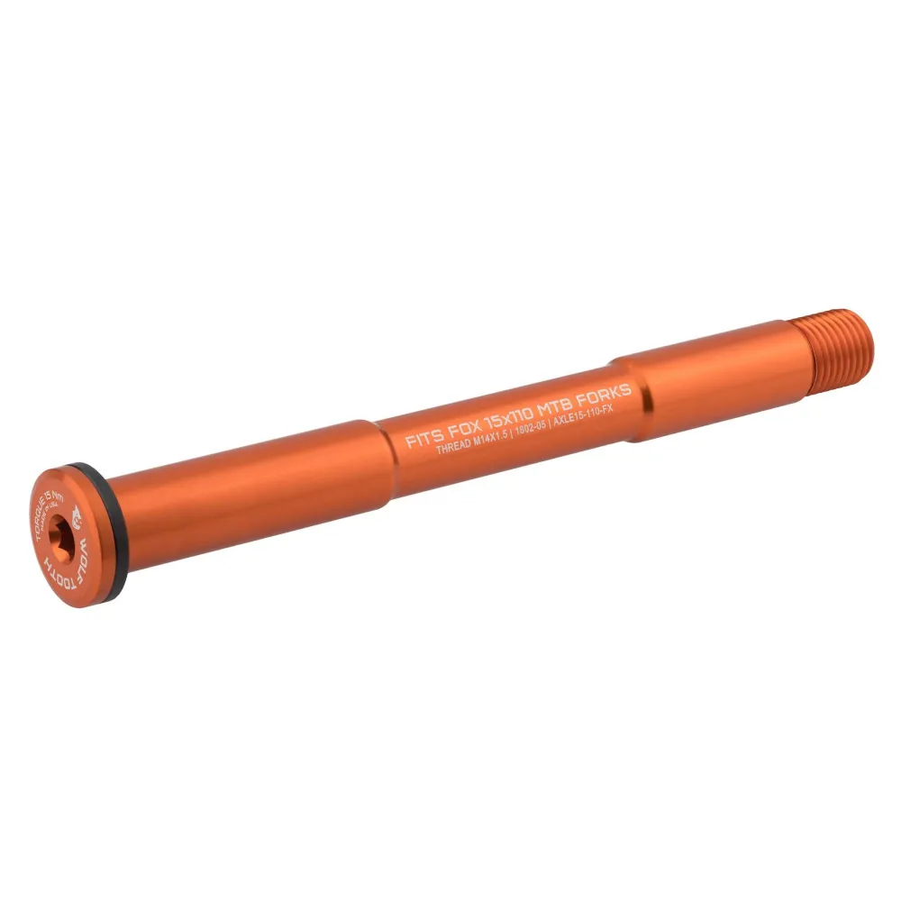 Wolf Tooth Wolf Tooth Axle for Fox Mountain Forks 110mm Orange
