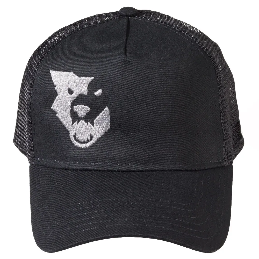 Image of Wolf Tooth Logo Trucker Hat Black