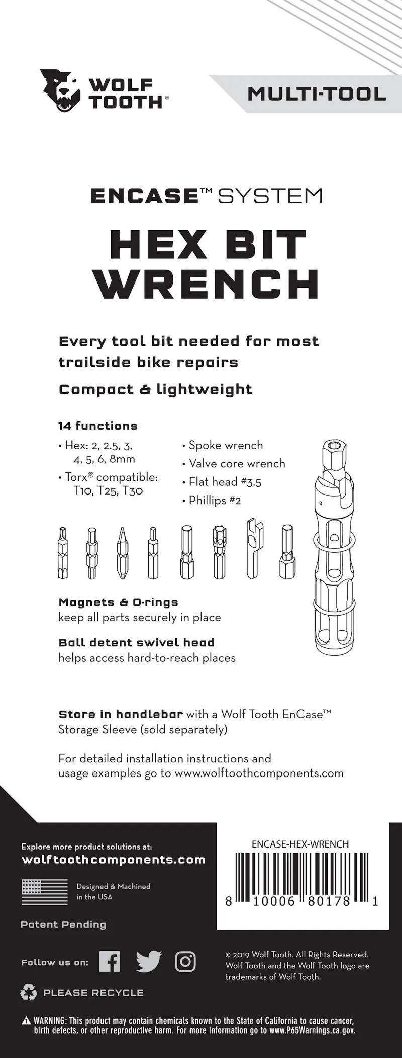 Wolf Tooth Encase System 14 Function Multi Tool-2