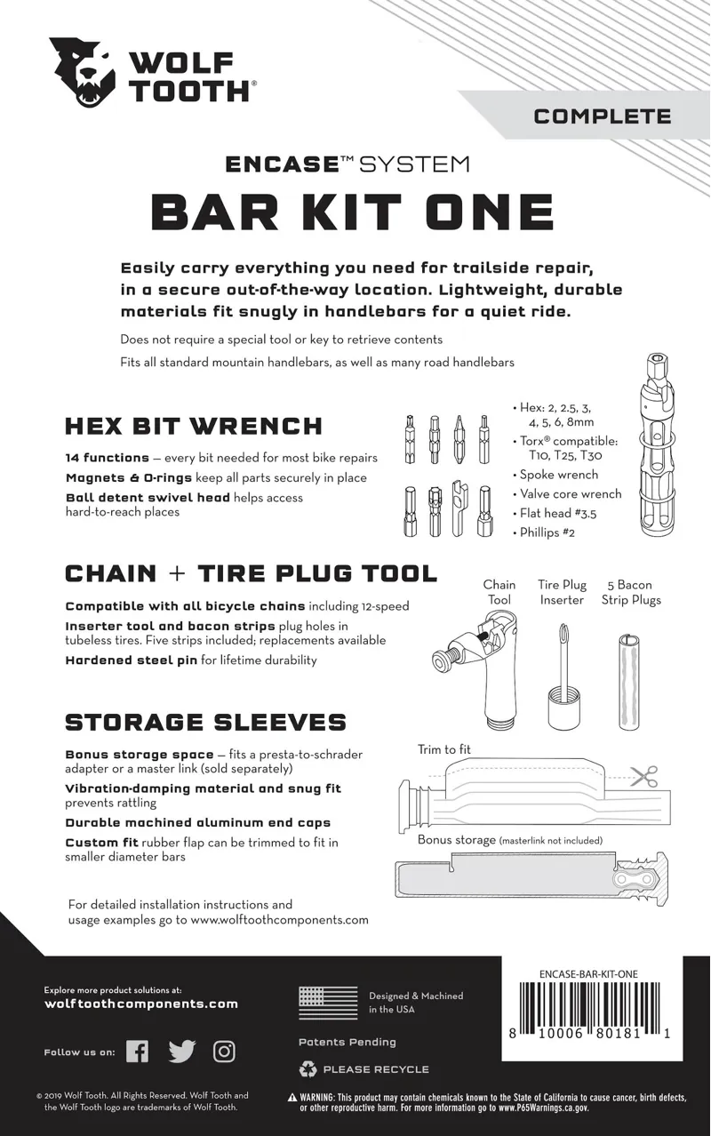 Wolf Tooth Encase System Bar Kit-5