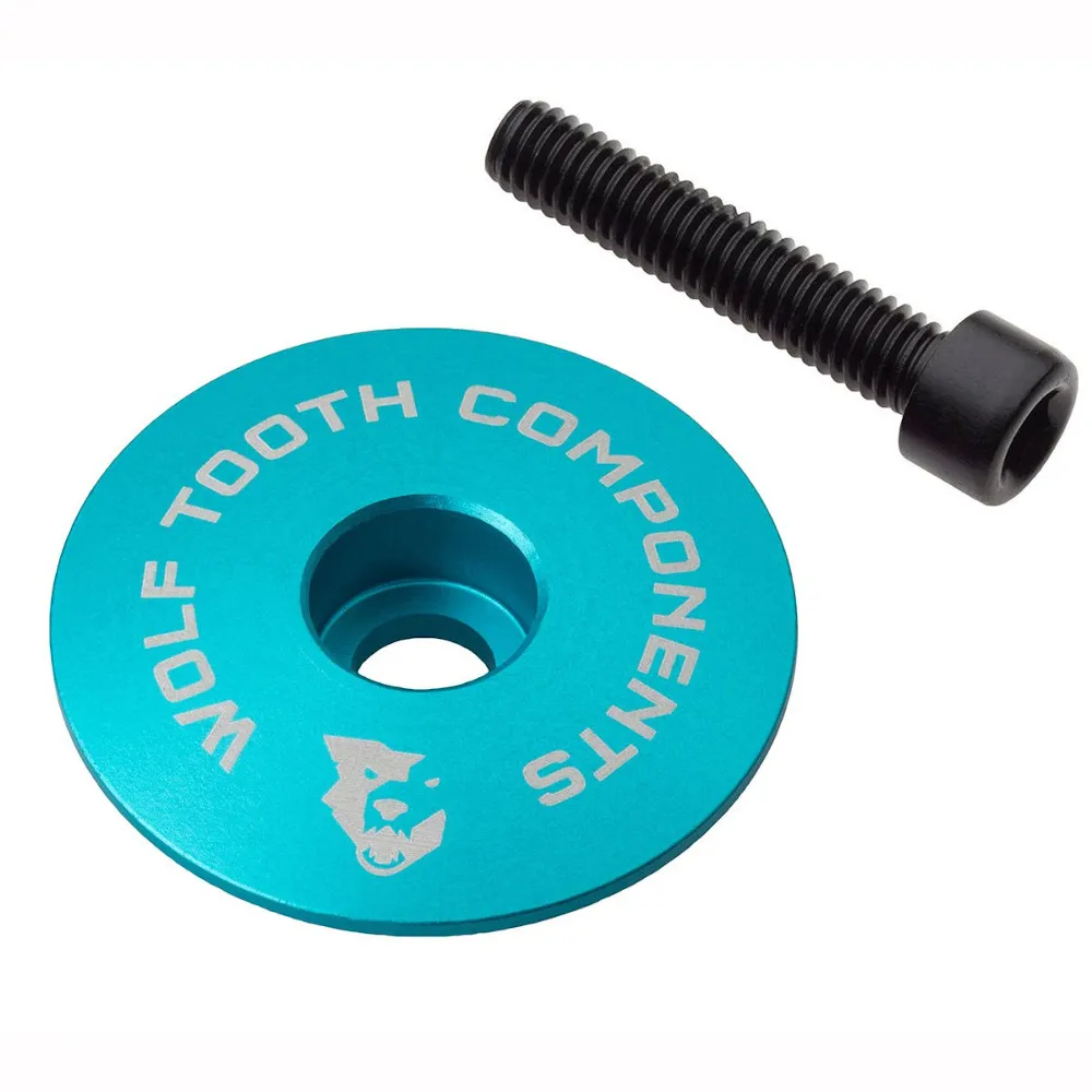 Wolf Tooth Wolf Tooth Ultralight Stem Cap And Bolt Teal