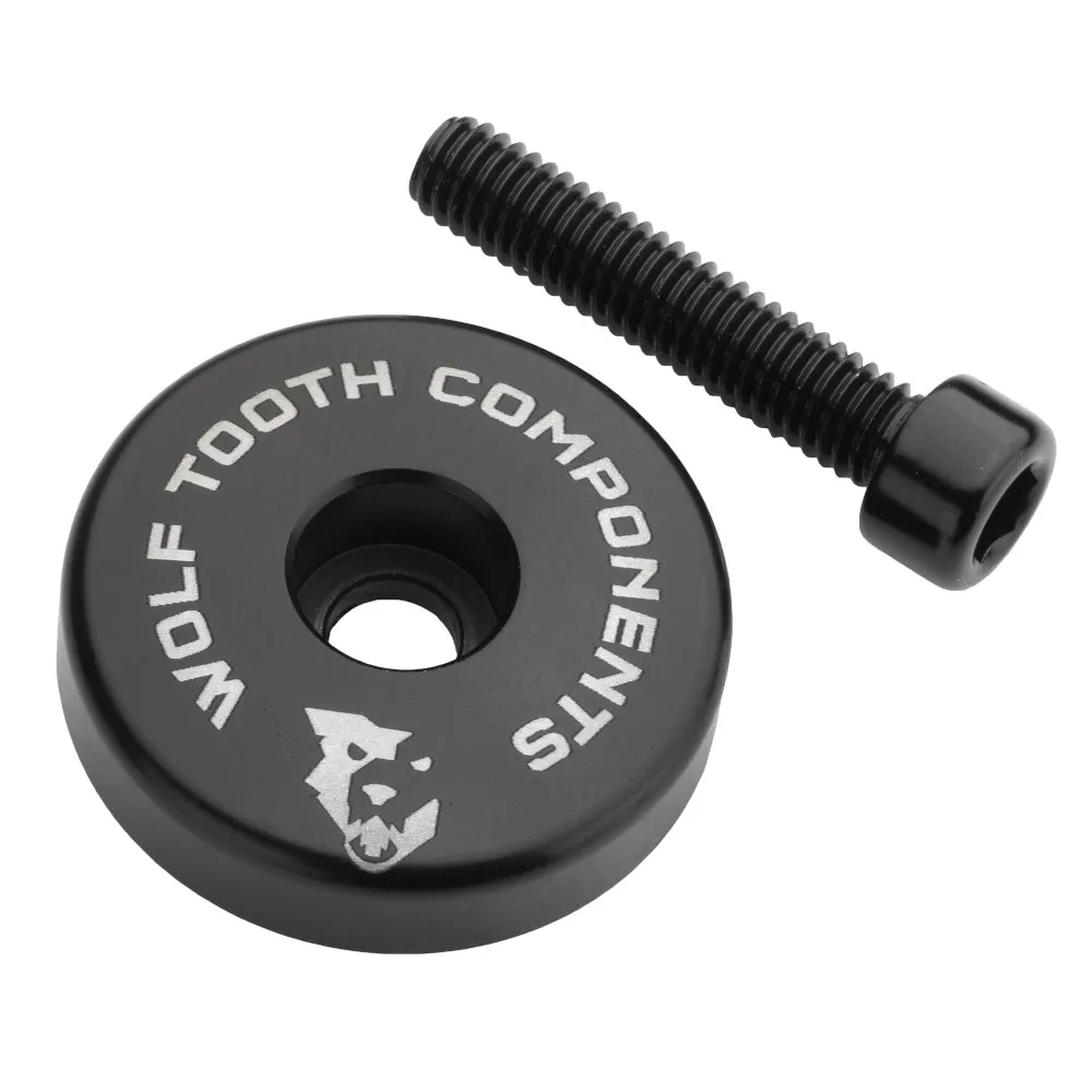 Wolf Tooth Wolf Tooth Ultralight Stem Cap with Integrated Spacer Black