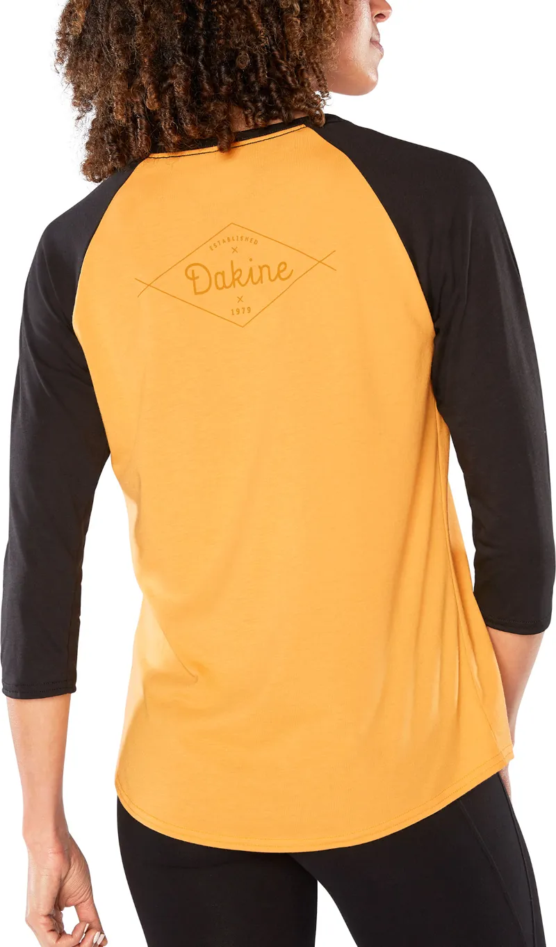 Dakine Womens 3/4 Raglan Tech Tee Golden Glow-3