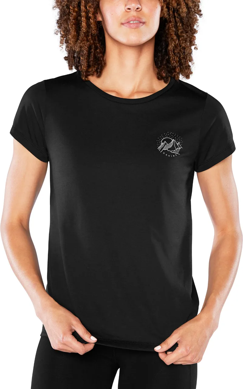 Dakine Mountain Stars Womens SS Tech Tee Black-2