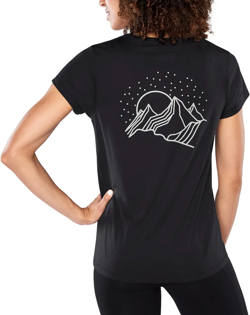 Dakine Mountain Stars Womens SS Tech Tee Black-3