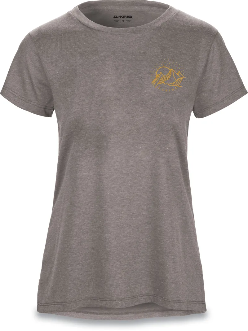 Dakine Mountain Stars Womens SS Tech Tee Heather Graphite
