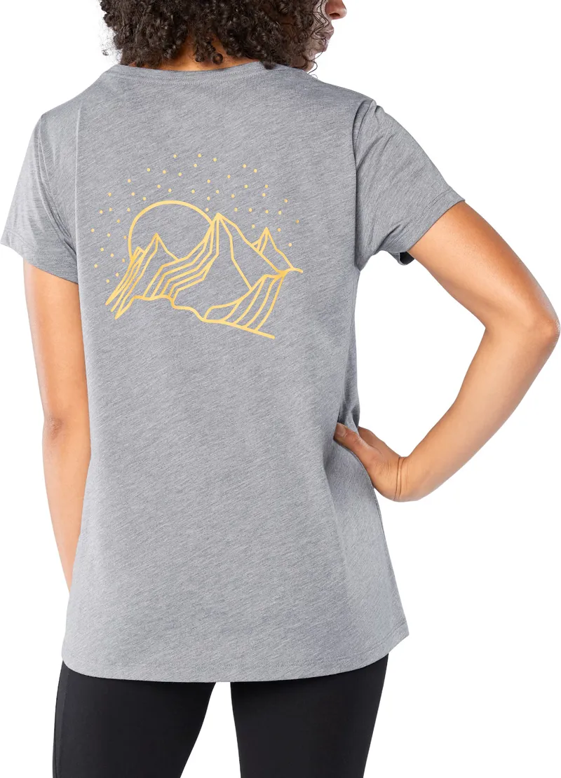 Dakine Mountain Stars Womens SS Tech Tee Heather Graphite-3