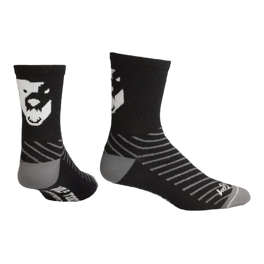 Image of Wolf Tooth Sock Guy Synthetic Socks Black/White