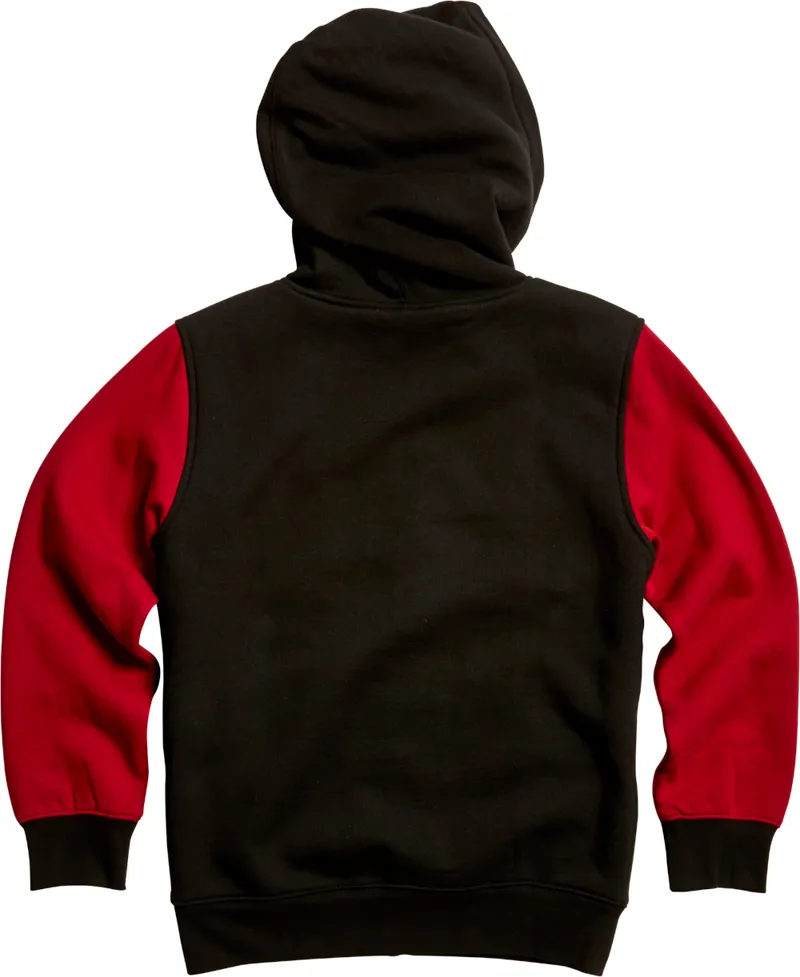 Fox Highway Sherpa Youth Fleece Hoodie Black/Red-1