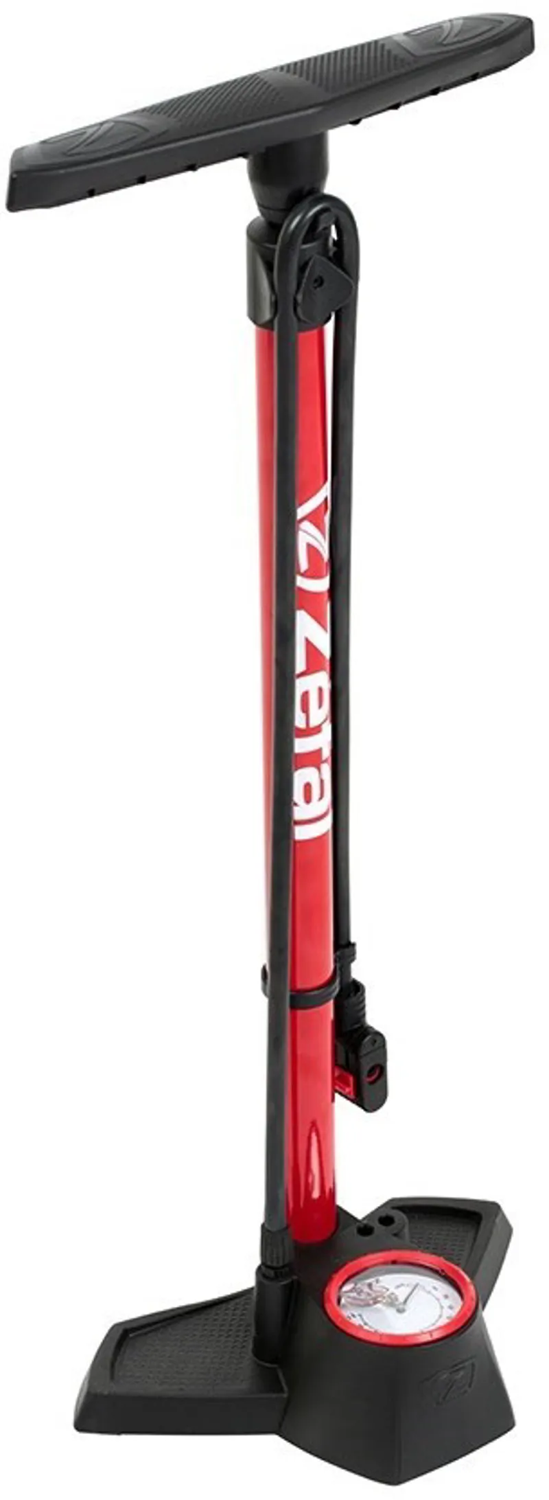 Zefal Profil Max FP30 Floor Pump with Gauge Red