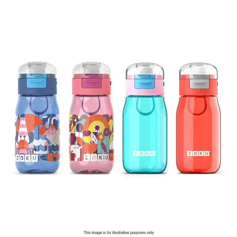Zoku Kids Flip Gulp Bottle Teal-1